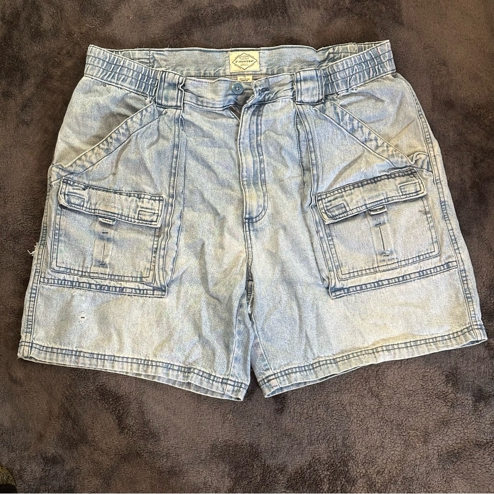 Vintage St. John's Bay Denim Cargo Shorts